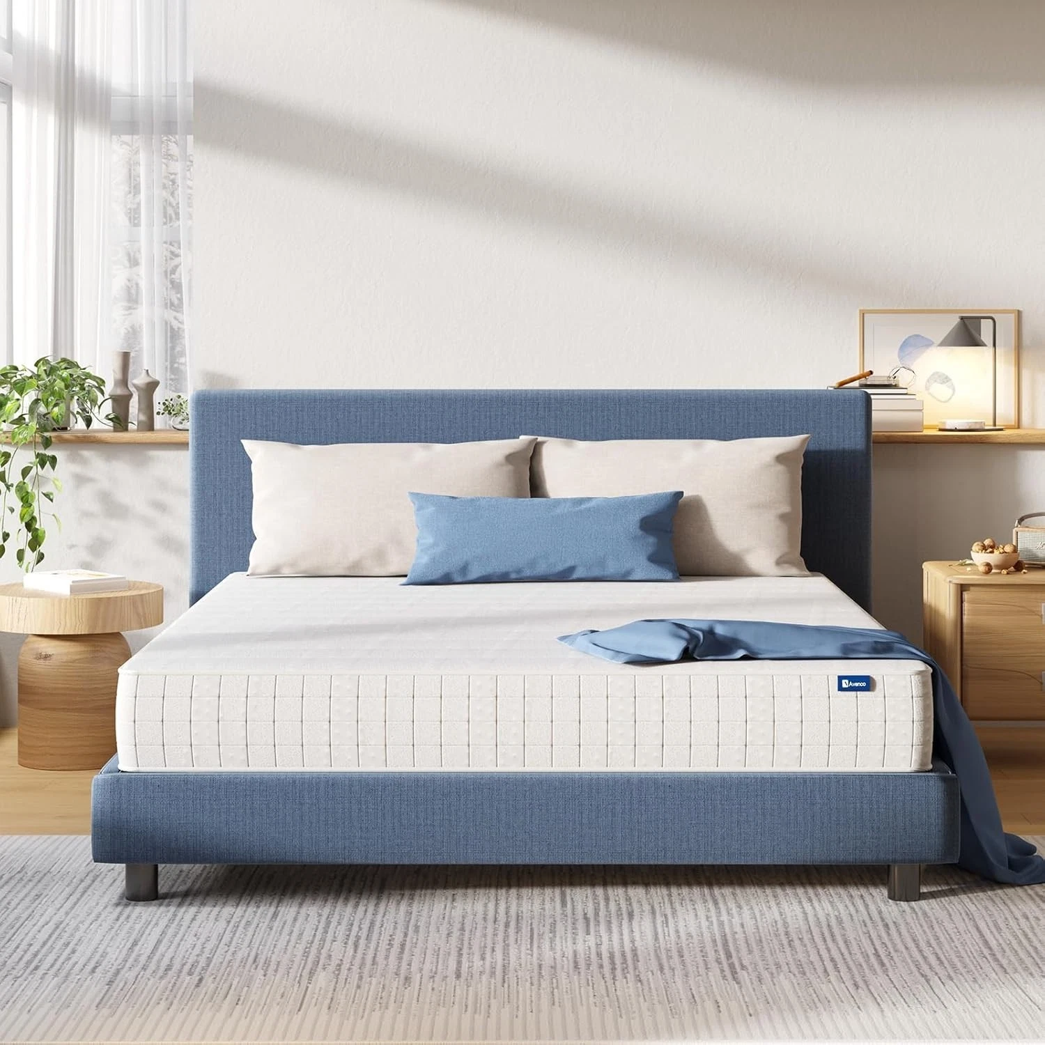Avenco 9.8 Inch Super King Mattress 3 Zone Pocket Sprung Mattress 6FT Medium Fir