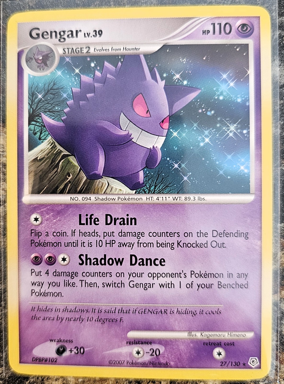 Pokemon Diamond & Pearl Gengar 27 NM or Better