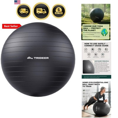 Exercise Ball for Yoga, Pilates & Fitness   Stability Ball Equipment for Home...