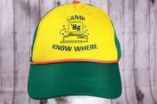 Camp  85 Know Where Dustin  s Stranger Things Truckers Foam Mesh Rope Cap