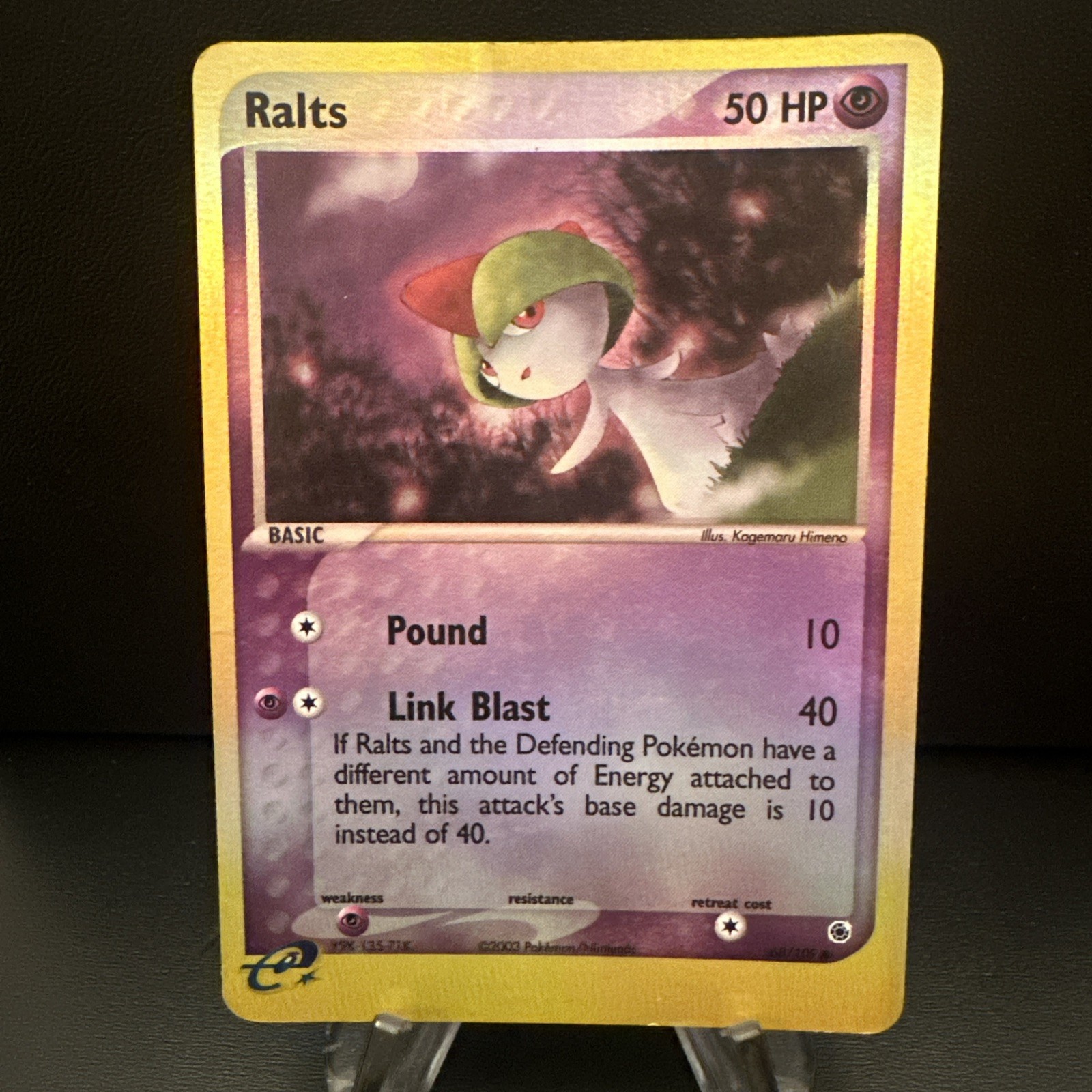 Ralts 67/109 Ruby and Sapphire Reverse Holo DMG