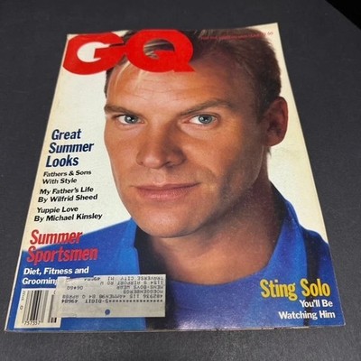 Vtg GQ Gentlemans Quarterly Magazine June 1985 Sting Yuppie Love Kelly LeBrock