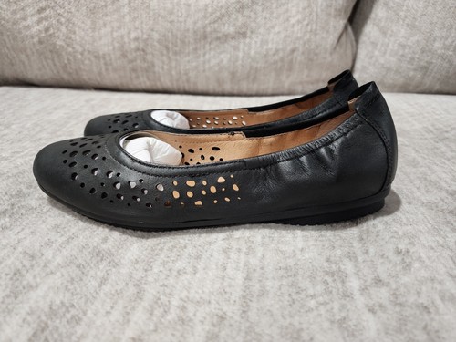 Josef Seibel Women’s Pippa 29 Black Leather Ballet Flat US 7.5-8 EU 38 - Picture 4 of 6