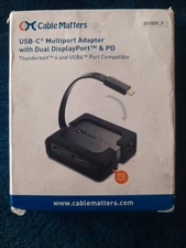 Cable Matters USB-C Multiport Adapter With Dual DisplayPort & PD
