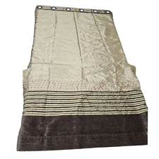 Studio JCP Studio Curtain Panel Grommet Striped Room Darkening Beige Brown 52x40