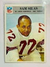  1966 Philadelphia #166 Sam Silas RC St. Louis Cardinals FB ROOKIE