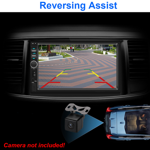Touch Screen Car Stereo Radio Bluetooth Apple Carplay Android Auto Double 2Din - Foto 8 di 12
