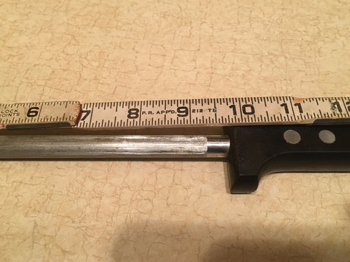 Vintage Sharpening Steelw/ T-Handle - 9 1/2" Steel Wusthof??? - Picture 7 of 8