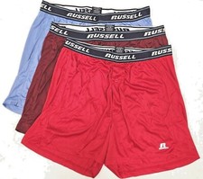 Big Tall Russell Quick Dry Boxer Shorts Underwear 3-Pack 2X 3X