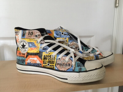 NEW CONVERSE CHUCK TAYLOR ALL STAR HIGH TOPS ACCESS TOUR PASS #105758F M 8 W 10