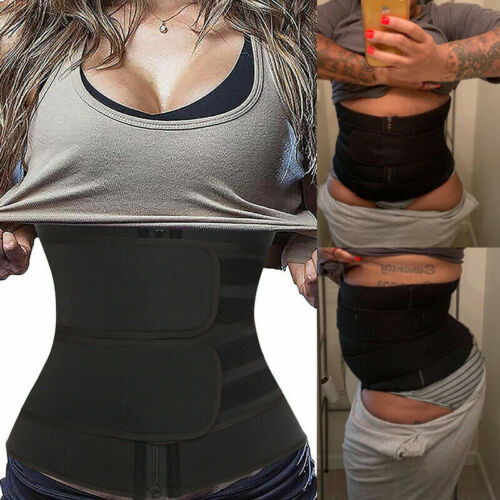 Donna Vita Yoga Trainer Sauna Corsetto Sudore Perdita Peso Body Shaper Cintura Slim - Foto 3 di 22