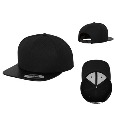 FLEXFIT Snapback Carbon Flat Visor Cap Baseballkappe 6-Panel 6089CA NEU