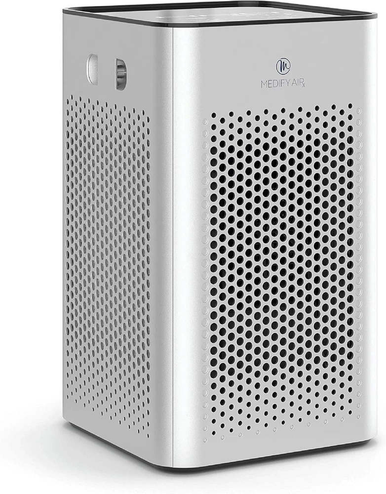 Air Purifier with True HEPA H13 Filter Quiet 99.9% Removal to 0.1 Microns Silver