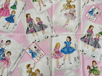 17 In Woven Cotton Fabric McCall's Style #30524 Vintage Sewing Patterns for Girl