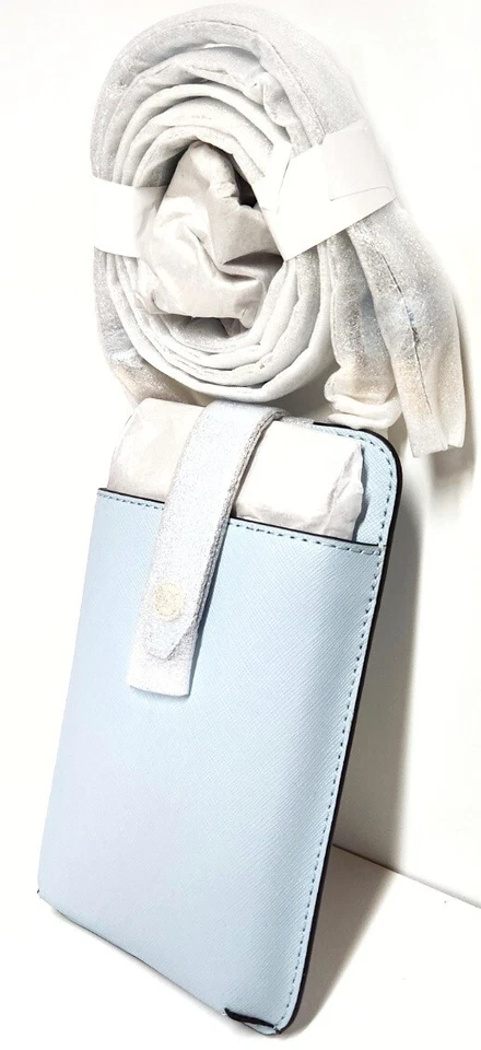 Bolso Bandolera Michael Kors Cuero Saffiano Smartphone Vista Azul 35R3GTVC2L NUEVO CON ETIQUETAS Foto 2 de 4