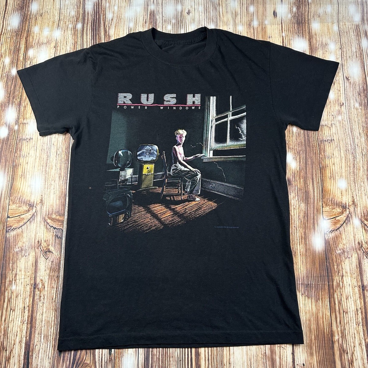 Vintage RUSH Power Windows 1985-1986 Single Stich Tshirt Concert 