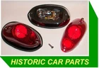 2 STOP/TAIL LIGHTS for MORRIS Minor 4 door Saloon 1955-56 replace Lucas L549