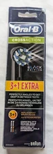 Oral-B CrossAction Black Edition (4-Heads) Toothbrush Heads Replacement Refills