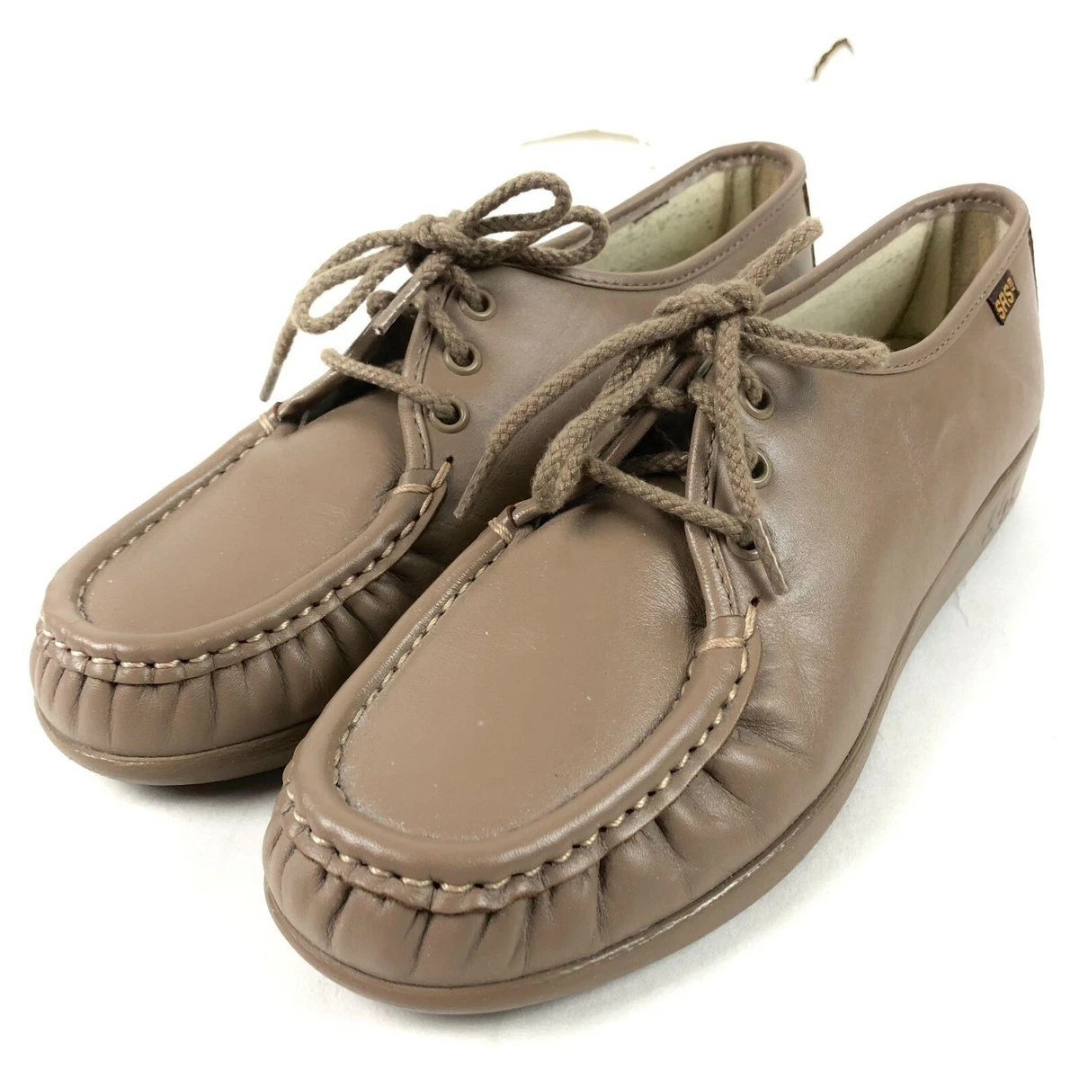 Genuine SAS HandSewn Womens Leather Lace Up Moc Oxford Shoes size