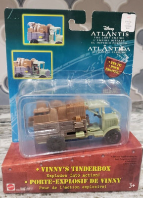 2000 Disney Atlantis Lost Empire Vinny's Tinderbox Explode truck action Mattel