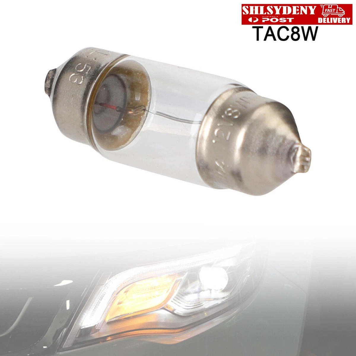 For TOSHIBA TAC8W Car Auxiliary Bulbs 31MM C8W 12V8W Festoon Lamp