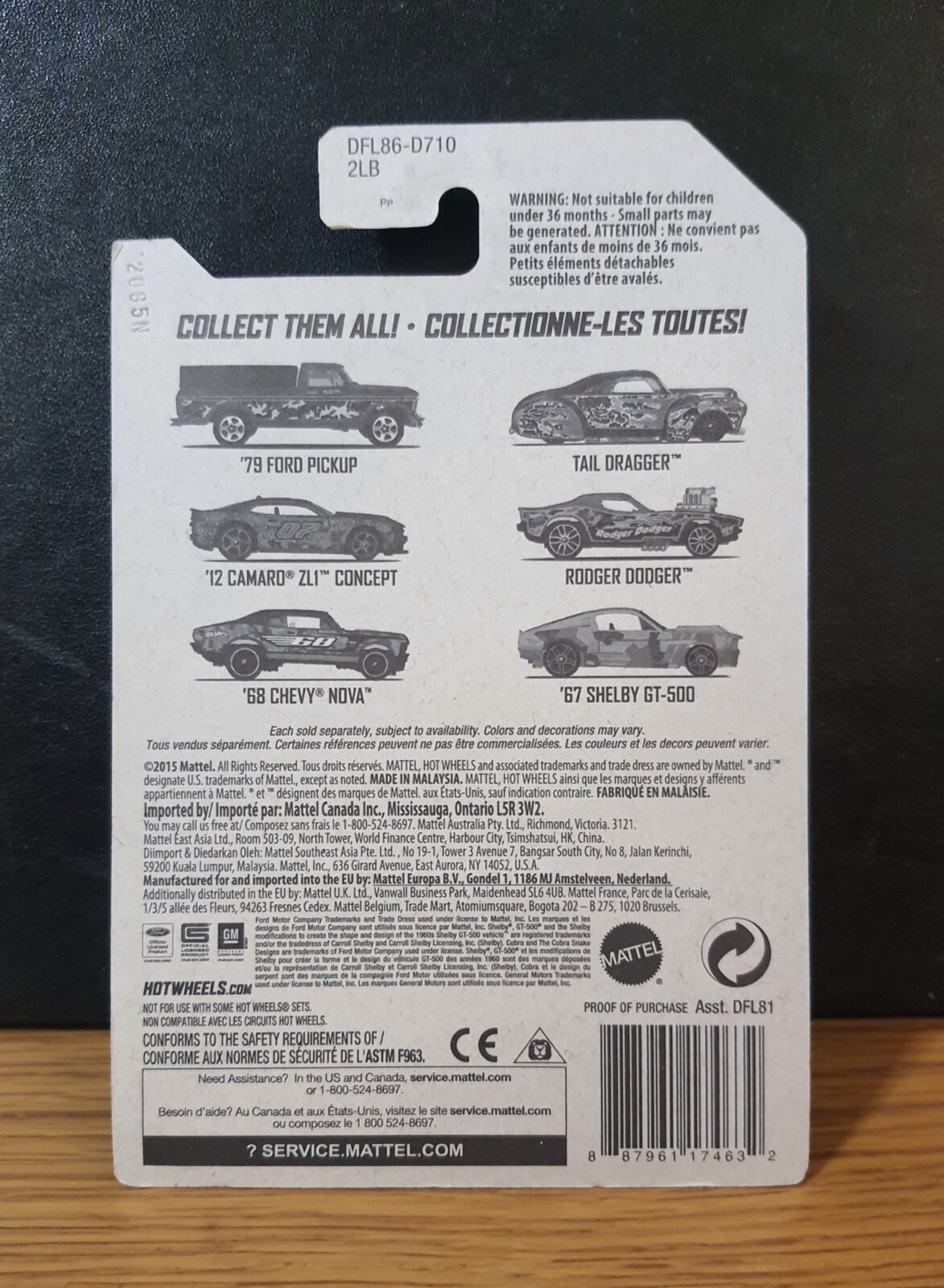 Hot Wheels Tail Dragger 1/64 avec finitions de haute précision pour collectionneurs