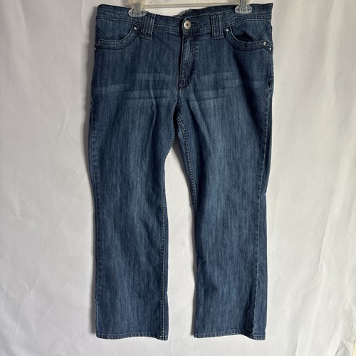 Jordache Premium Jeans Women’s Size 12 Petite Studded Pockets Straight Leg - Picture 5 of 9