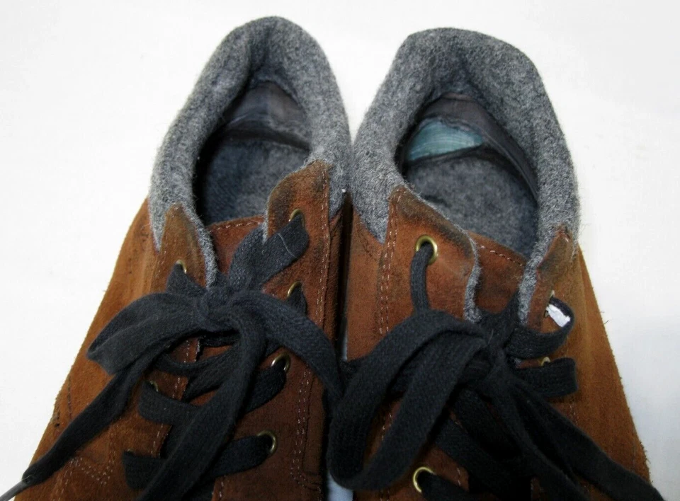 Botas femininas Woolrich couro marrom saude, acabamento em lã trilha caminhada tamanho 9 - Imagem 4 de 4