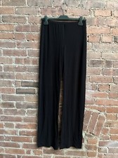 Vintage Donna Karan Women  s Knit Pants, Sz Small, Dark Brown Wool Jersey, Sample