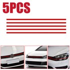RED Front Hood Grille Decals Car Stripe Sticker Decoration Exterior Accessories