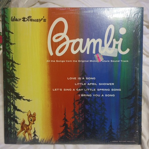 Bambi Walt Disneyland Records DQ1203 LP 1963