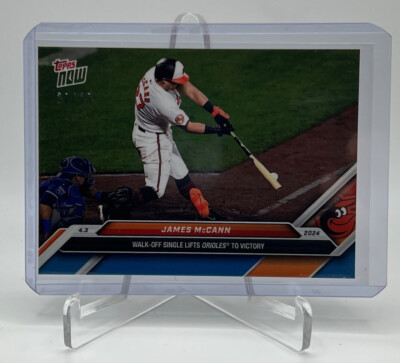 2024 Topps Now #35 James McCann Baltimore Orioles BLUE Parallel 20/49