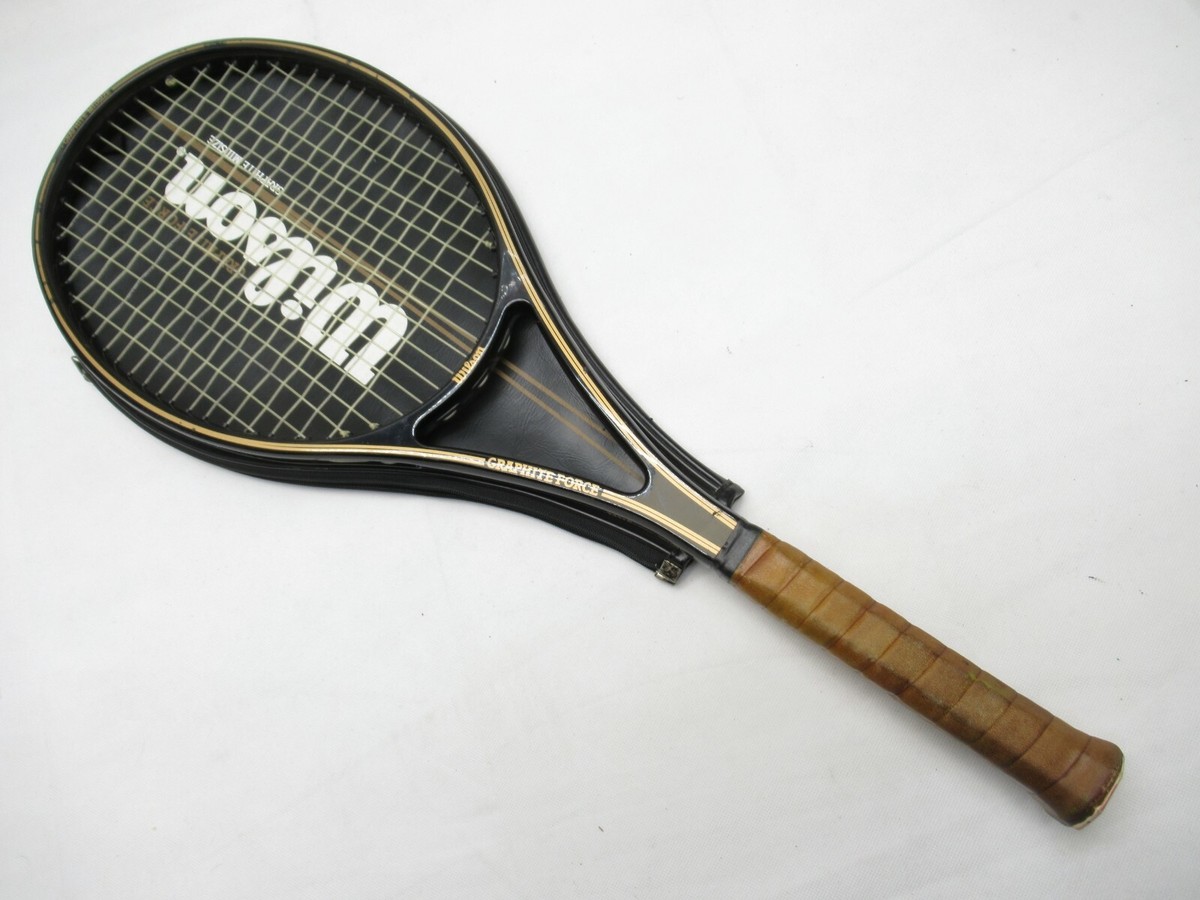 VINTAGE WILSON GRAPHITE FORCE TENNIS RACQUET (4 3/8) LONG