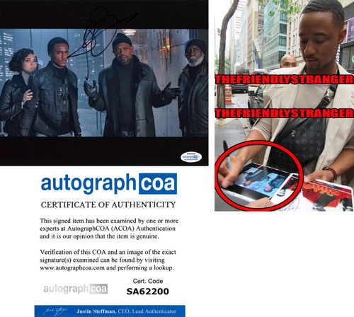 Jessie T. Usher signed "SHAFT" 8X10 Photo EXACT PROOF The Boys ACOA COA