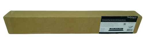 New StarTech 1U Horizontal Finger Duct Rack Cable Manger With Cover