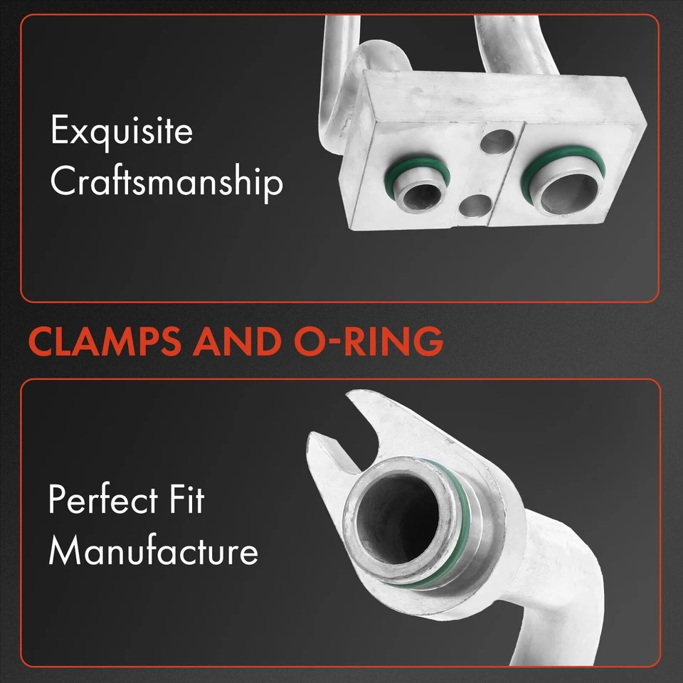 Manguera de succión de refrigerante de aire acondicionado y línea de líquido con orificio para Dodge Neon 2002-2005 Foto 3 de 4