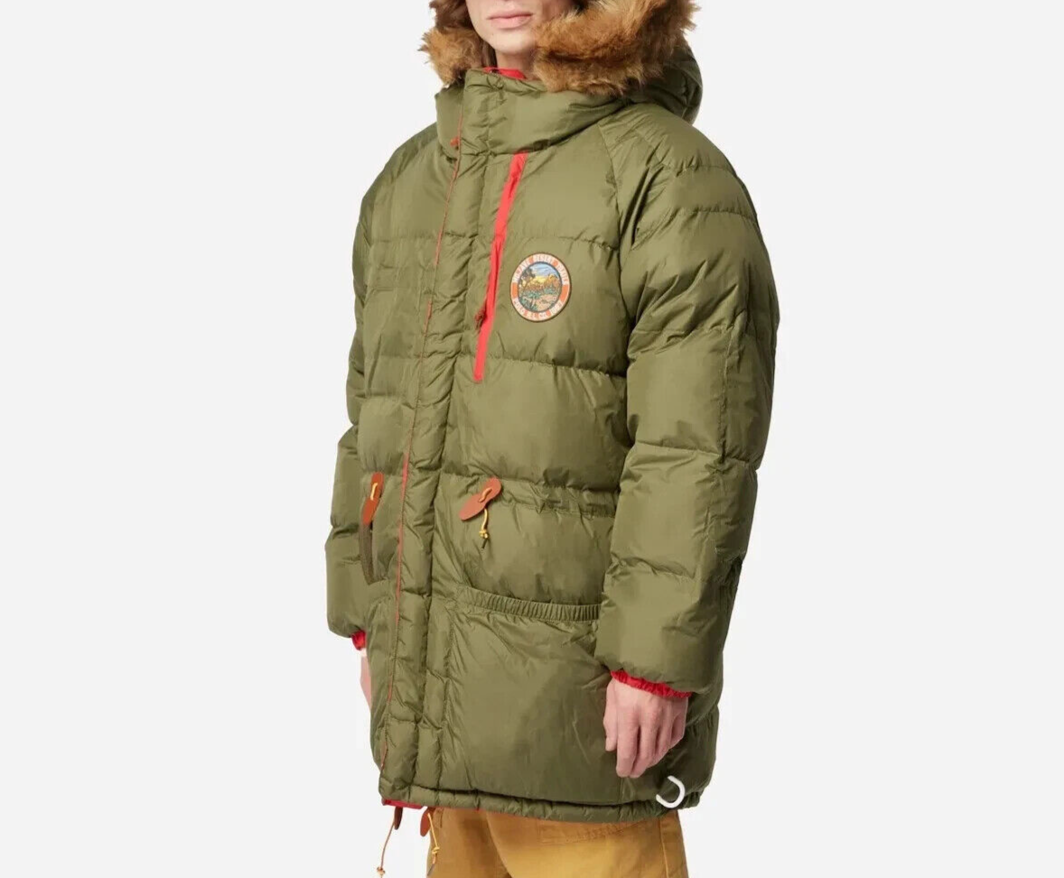 Polo RALPH LAUREN Reversible Expedition Parka Down Jacket Green