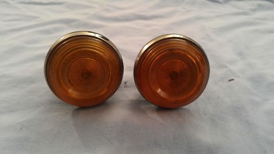 YELLOW DASHBOARD LIGHT MIRRORS VINTAGE CAR '50s '60s '70s retro instruments light