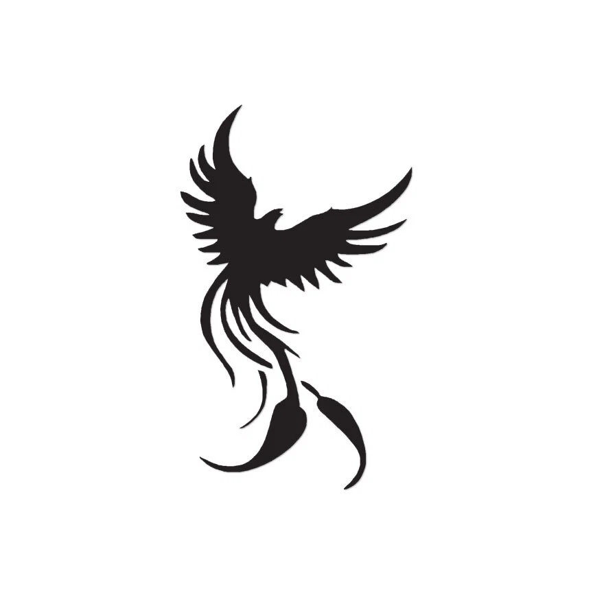 SOUTHERN DECALZ Phoenix Bird Art - Vinyl Decal Sticker - Multiple Color & Sizes - ebn629