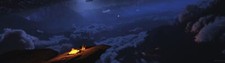 Landscape multiple display nature fantasy art night Custom Gaming Mat Desk