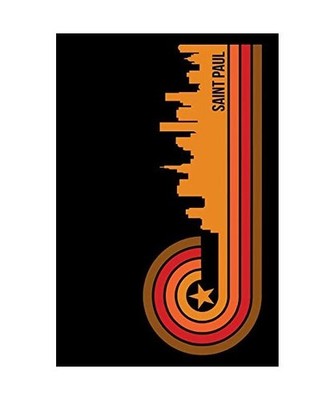 Saint Paul: 6x9 College Ruled Notebook to Write in with Skyline of Saint Paul, M