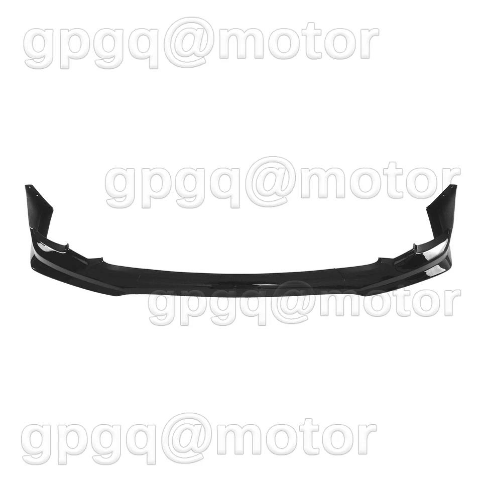 For Toyota Corolla XRS 2011-2013 Glossy Black T Style Front Bumper Lip Splitter - Image 3 of 4