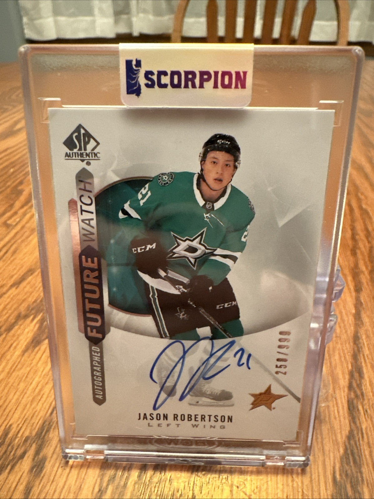 2020-21 SP Authentic Future Watch Auto Autograph Jason Robertson /999 Rookie RC