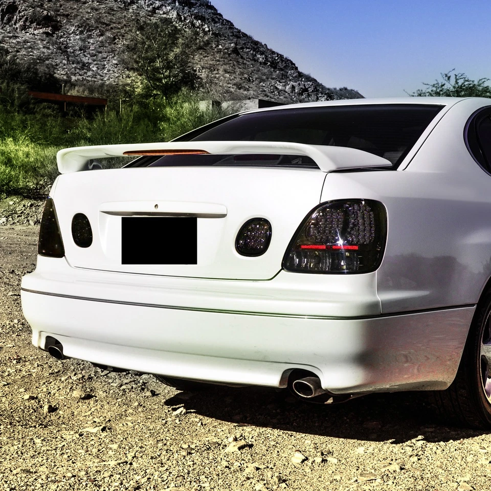 Smoke Tail Lights Fits 1998-2005 Lexus GS300 GS400 GS430 LED Trunk Lamps Pair Foto 2 de 4