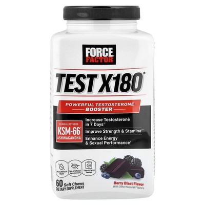 Test X180 , Berry Blast, 60 Soft Chews