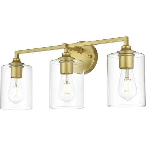Living District LD7315W23BRA Mayson 3 Light 23 inch Brass Bath Sconce Wall Light - Picture 2 of 6
