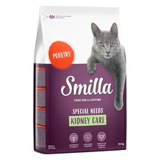 Smilla Kidney Care With Poultry Digestive Support Adult Dry Cat Food *10kg* PACK 3.70 per kilo