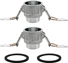 Aluminum Cam and Groove Hose Fitting Plug NPT with Gaskets