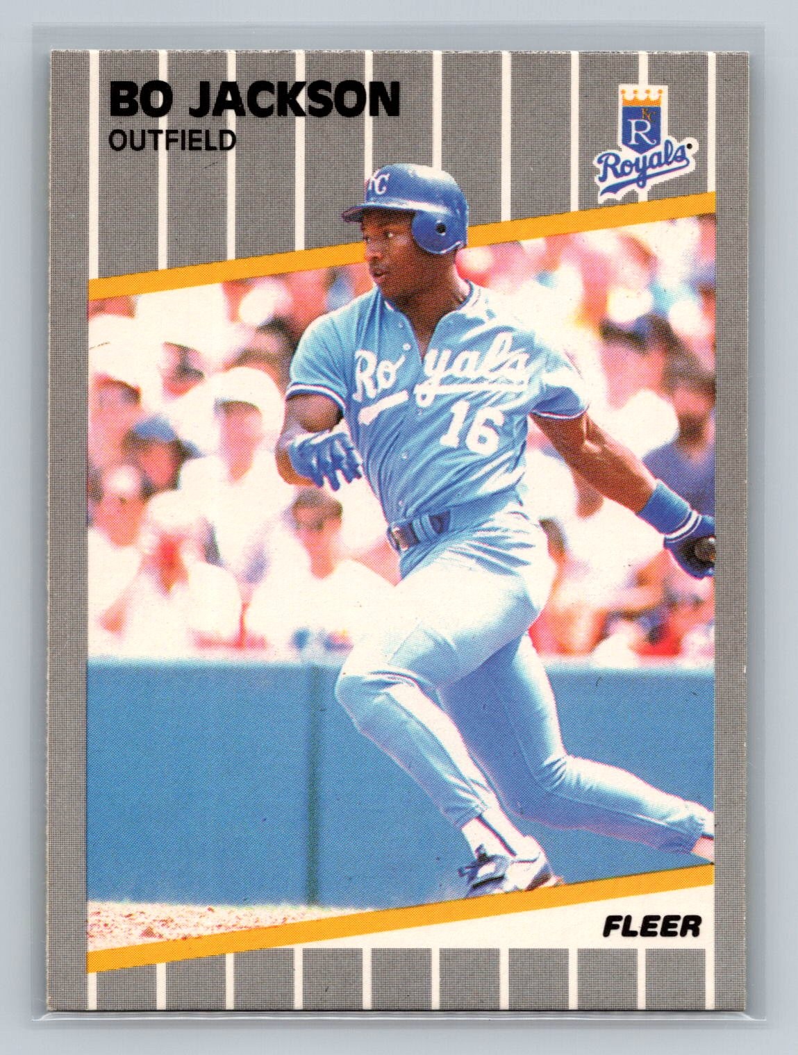 Bo Jackson 1989 Fleer #285 Kansas City Royals