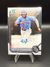 2022 Bowman Chrome 1st Prospect Autographs Estanli Castillo On Card Auto - Rays